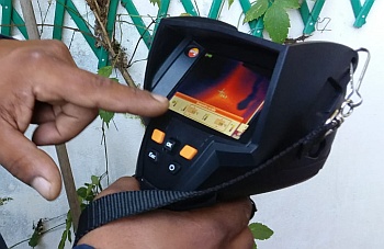 MODERNA STRUMENTAZIONE termocamera per ricerca infiltrazioni